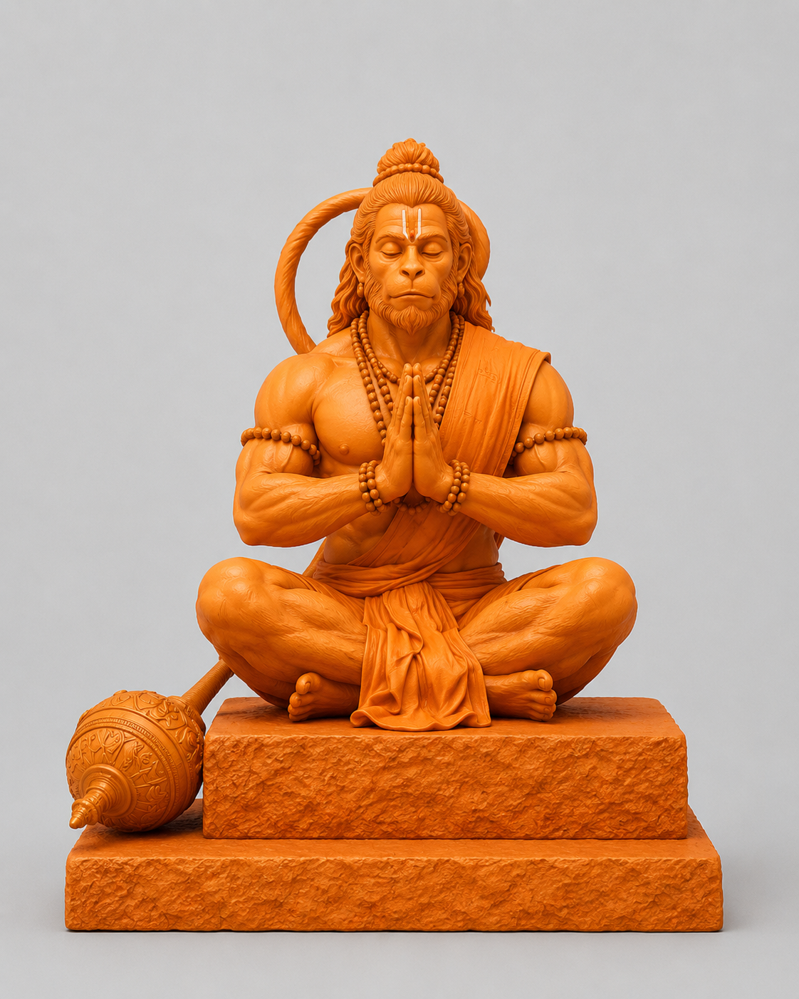 Hanuman Ji Rock Base 3D Model (5 Inch)